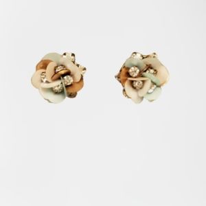 Baublebar rhinestone petal flower earnings